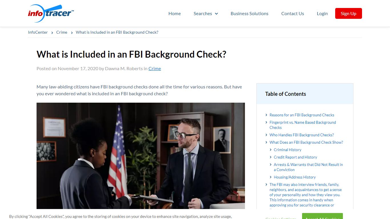 What does an FBI Background Check Reveal? - InfoCenter - Infotracer.com
